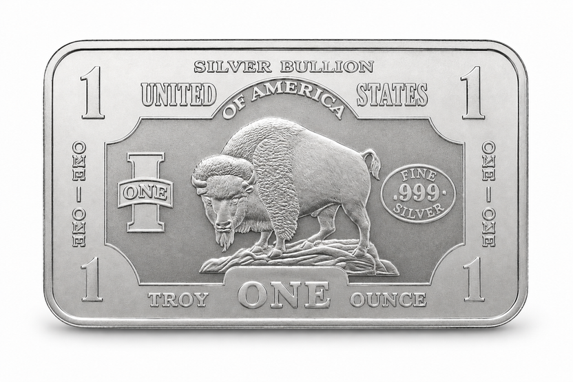 1 oz Buffalo silver bar
